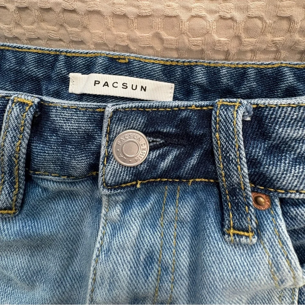 PacSun Two-Tone Blue Women's Jeans  W25/L30 90’s Boyfriend - Picture 3 of 11